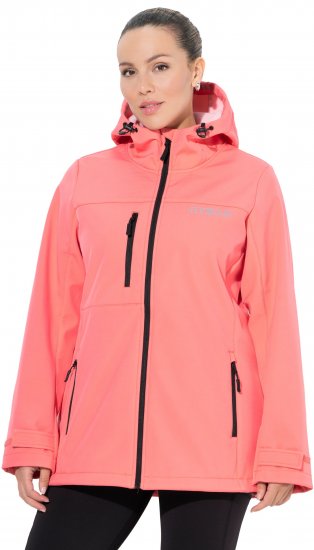 Ulla Popken HYPRAR Softshell Fleece Lined Jacket Coral - Jakker - 