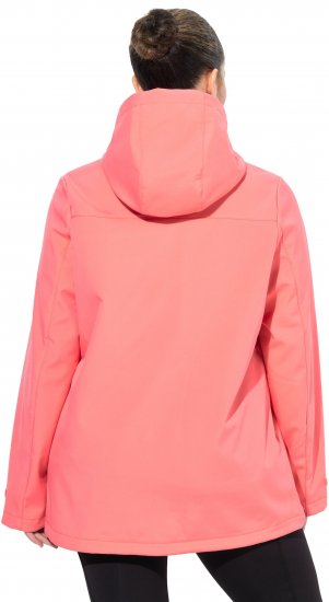 Ulla Popken HYPRAR Softshell Fleece Lined Jacket Coral - Jakker - 