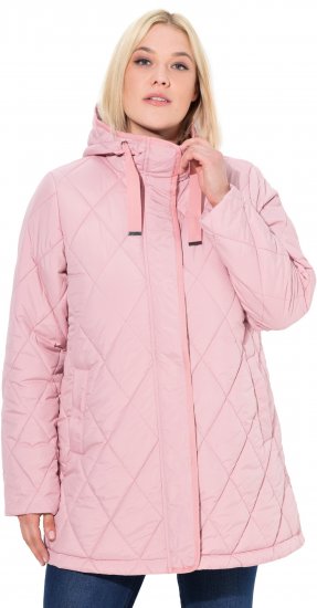 Ulla Popken HYPRAR Quilted Water-Repellent Jacket Soft Dusty Rose - Jakker - 
