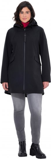 Ulla Popken HYPRAR Water Repellent Softshell Jacket Black - Jakker - 