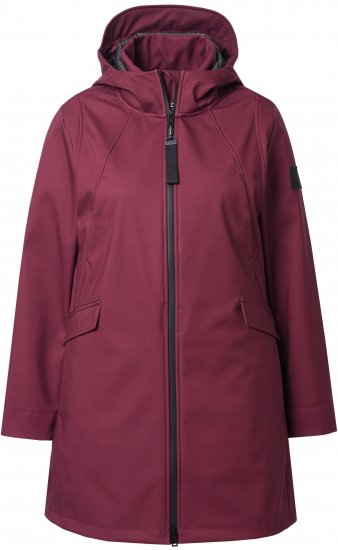 Ulla Popken HYPRAR Water Repellent Softshell Jacket Cherry - Jakker - 