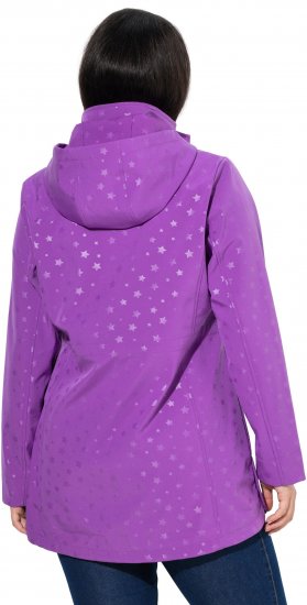 Ulla Popken HYPRAR Star Print Softshell Jacket Purple - Jakker - 