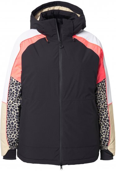 Ulla Popken HYPRAR Patchwork Sleeve Performance Jacket Black - Jakker - 