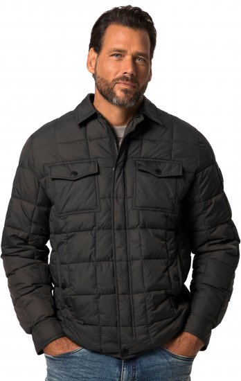 JP1880 Quilted Shirt Collar Jacket TALL Anthracite - TALL jakker - 