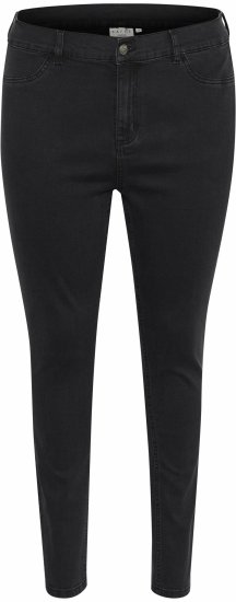 Kaffe Curve Laurina Jeans Vasket Svart Denim - Jeans & Bukser i Store Størrelser – Plus Size - 