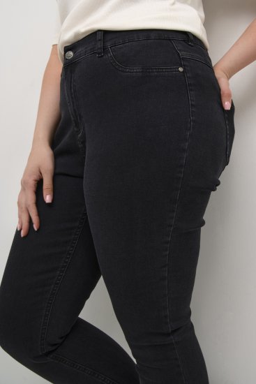 Kaffe Curve Laurina Jeans Vasket Svart Denim - Jeans & Bukser i Store Størrelser – Plus Size - 
