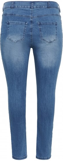 Kaffe Curve Laurina Jeans Vasket Blå Denim - Jeans & Bukser i Store Størrelser – Plus Size - 