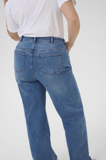 Kaffe Curve Leoana Vide lange jeans Vintageblå - Jeans & Bukser i Store Størrelser – Plus Size - 