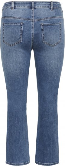 Kaffe Curve Dina Rette jeans i normal lengde Blå - Jeans & Bukser i Store Størrelser – Plus Size - 