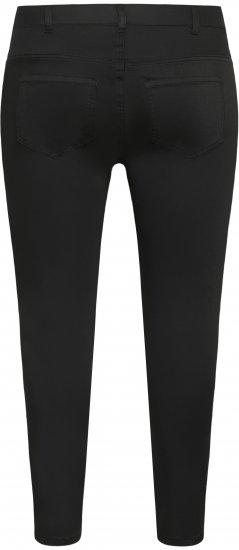 Kaffe Curve Dina Slim jeans med cropped lengde Svart - Jeans & Bukser i Store Størrelser – Plus Size - 