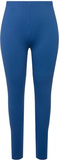 Ulla Popken Basic Stretch Knit Ankle Length Leggings Grey Blue - Jeans & Bukser i Store Størrelser – Plus Size - Jeans og bukser, EU 42-70