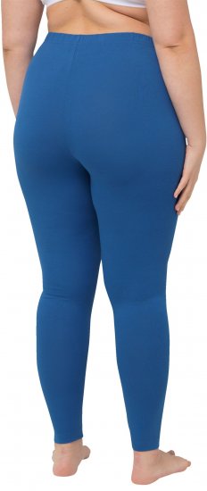 Ulla Popken Basic Stretch Knit Ankle Length Leggings Grey Blue - Jeans & Bukser i Store Størrelser – Plus Size - Jeans og bukser, EU 42-70