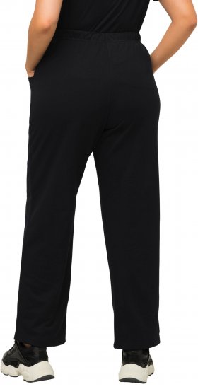 Ulla Popken Pull On Knit Straight Leg Pocket Pants Black - DAMEKLÆR 40-66 - 