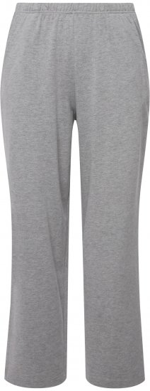 Ulla Popken Pull On Knit Straight Leg Pocket Pants Light Grey Melange - Jeans & Bukser i Store Størrelser – Plus Size - 