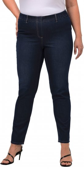Ulla Popken Denim Look All Elastic Pocket Sienna Jeggings Dark Blue Denim - Jeans & Bukser i Store Størrelser – Plus Size - Jeans og bukser, EU 42-70