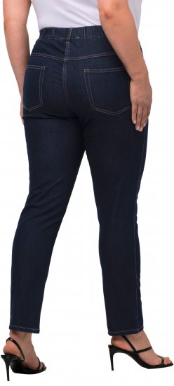 Ulla Popken Denim Look All Elastic Pocket Sienna Jeggings Dark Blue Denim - Jeans & Bukser i Store Størrelser – Plus Size - Jeans og bukser, EU 42-70