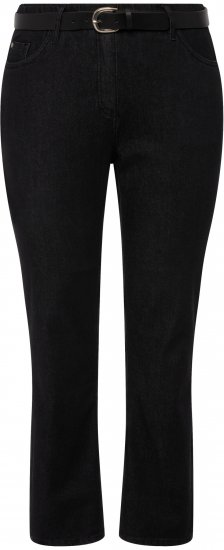 Ulla Popken Sammy Fit Slim Leg Stretch Jeans Black - Jeans & Bukser i Store Størrelser – Plus Size - 