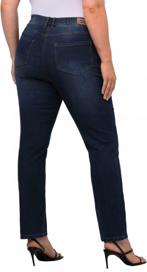 Ulla Popken Sammy Fit Slim Leg Stretch Jeans Blue Denim - Jeans & Bukser i Store Størrelser – Plus Size - 
