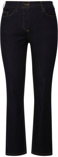Ulla Popken Sammy Fit Slim Leg Stretch Jeans Dark Blue Denim - Jeans & Bukser i Store Størrelser – Plus Size - Jeans og bukser, EU 42-70