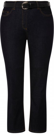 Ulla Popken Sammy Fit Slim Leg Stretch Jeans Dark Blue Denim - Jeans & Bukser i Store Størrelser – Plus Size - Jeans og bukser, EU 42-70