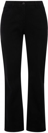 Ulla Popken Straight Leg Mandy Fit Stretch Jeans Black - Jeans & Bukser i Store Størrelser – Plus Size - Jeans og bukser, EU 42-70