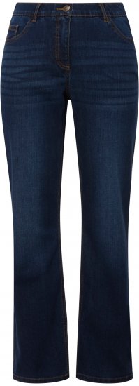 Ulla Popken Straight Leg Mandy Fit Stretch Jeans Blue Denim - Jeans & Bukser i Store Størrelser – Plus Size - 