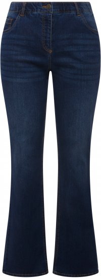 Ulla Popken Marie Fit Bootcut Stretch Jeans Blue Denim - Jeans & Bukser i Store Størrelser – Plus Size - Jeans og bukser, EU 42-70