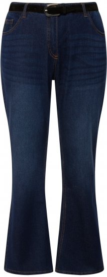 Ulla Popken Marie Fit Bootcut Stretch Jeans Blue Denim - Jeans & Bukser i Store Størrelser – Plus Size - Jeans og bukser, EU 42-70