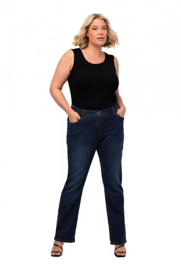 Ulla Popken Marie Fit Bootcut Stretch Jeans Blue Denim - Ulla Popken - Ulla Popken Plus-Size Klær