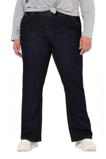 Ulla Popken Marie Fit Bootcut Stretch Jeans Dark Blue Denim - Ulla Popken - Ulla Popken Plus-Size Klær