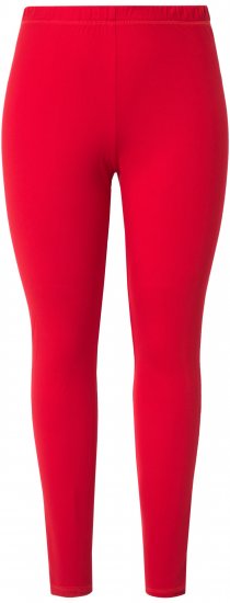 Ulla Popken Quick Dry Moisture Wicking Stretch Ski Leggings Salsa Red - Jeans & Bukser i Store Størrelser – Plus Size - Jeans og bukser, EU 42-70