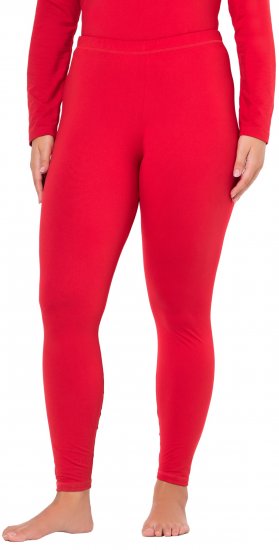 Ulla Popken Quick Dry Moisture Wicking Stretch Ski Leggings Salsa Red - Jeans & Bukser i Store Størrelser – Plus Size - Jeans og bukser, EU 42-70