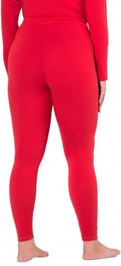 Ulla Popken Quick Dry Moisture Wicking Stretch Ski Leggings Salsa Red - Jeans & Bukser i Store Størrelser – Plus Size - Jeans og bukser, EU 42-70