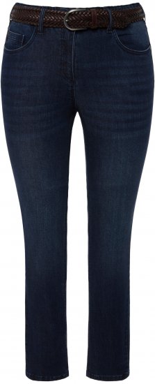 Ulla Popken Stretch Sarah Fit Skinny Jeans Blue Denim - Jeans & Bukser i Store Størrelser – Plus Size - Jeans og bukser, EU 42-70