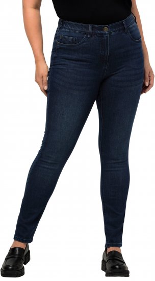 Ulla Popken Stretch Sarah Fit Skinny Jeans Blue Denim - Jeans & Bukser i Store Størrelser – Plus Size - Jeans og bukser, EU 42-70