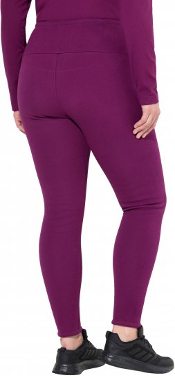 Ulla Popken Faux Fur Lined Stretch Leggings Pink Berry - Jeans & Bukser i Store Størrelser – Plus Size - Jeans og bukser, EU 42-70