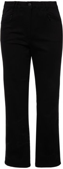 Ulla Popken Basic Mony Tapered Leg Stretch Pants Black - Jeans & Bukser i Store Størrelser – Plus Size - Jeans og bukser, EU 42-70