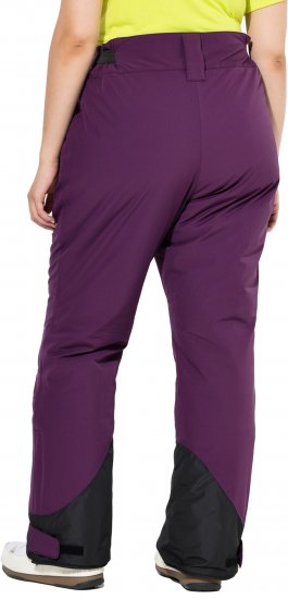 Ulla Popken HYPRAR Triple Function Ski Pants Grape Red - Jeans & Bukser i Store Størrelser – Plus Size - 