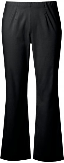 Ulla Popken Bengaline Elastic Waist Thermal Pants Black - Jeans & Bukser i Store Størrelser – Plus Size - Jeans og bukser, EU 42-70