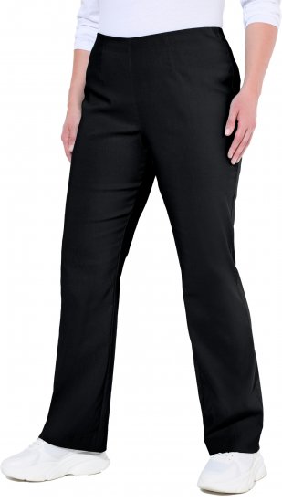 Ulla Popken Bengaline Elastic Waist Thermal Pants Black - Jeans & Bukser i Store Størrelser – Plus Size - Jeans og bukser, EU 42-70