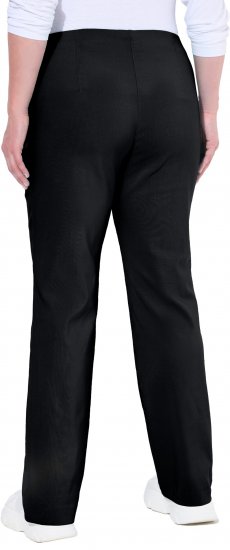 Ulla Popken Bengaline Elastic Waist Thermal Pants Black - Jeans & Bukser i Store Størrelser – Plus Size - Jeans og bukser, EU 42-70