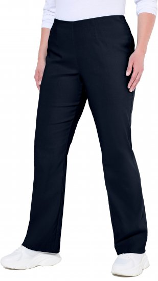 Ulla Popken Bengaline Elastic Waist Thermal Pants Navy - Jeans & Bukser i Store Størrelser – Plus Size - Jeans og bukser, EU 42-70