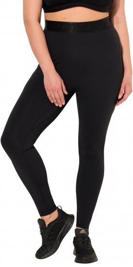 Ulla Popken Lightfit Quick Drying Leggings Black - Jeans & Bukser i Store Størrelser – Plus Size - Jeans og bukser, EU 42-70