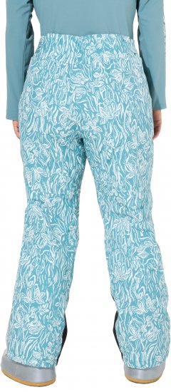 Ulla Popken Floral Print Ski Pants Ice Green - Jeans & Bukser i Store Størrelser – Plus Size - Jeans og bukser, EU 42-70