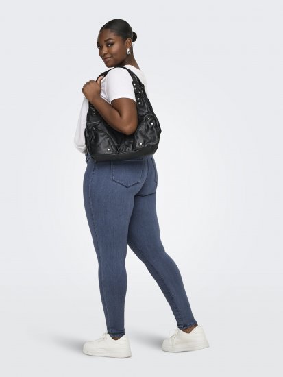 Only Carmakoma Thunder Life Skinny Fit Jeans Blue Denim - Jeans & Bukser i Store Størrelser – Plus Size - 