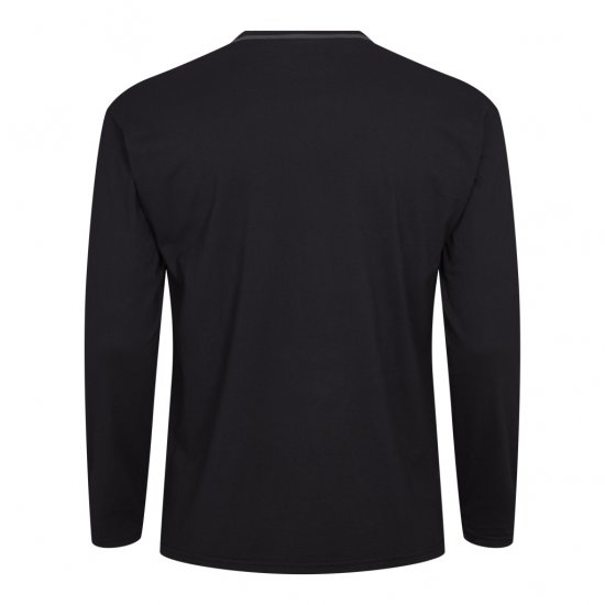 North Latitude Py Jersey O-Neck Long Sleeve Black - Langermede T-skjorter i store størrelser - Langermede T-skjorter i store størrelser