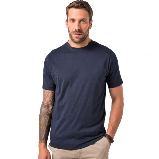 JP1880 T-Shirt Short Sleeve Soft Jersey Navy - T-skjorter - Store T-skjorter - 2XL-14XL