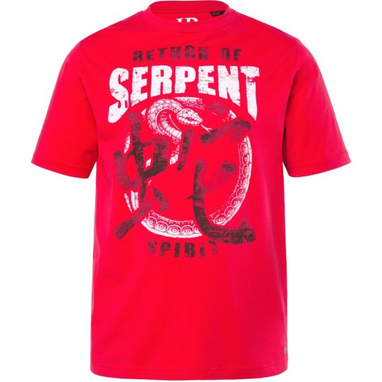 JP1880 T-Shirt Short Sleeve Serpent Red - T-skjorter - Store T-skjorter - 2XL-14XL