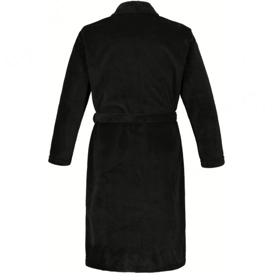 JP1880 Bathrobe with Spacious Patch Pockets Black - Undertøy & badetøy - Undertøy store størrelser 
