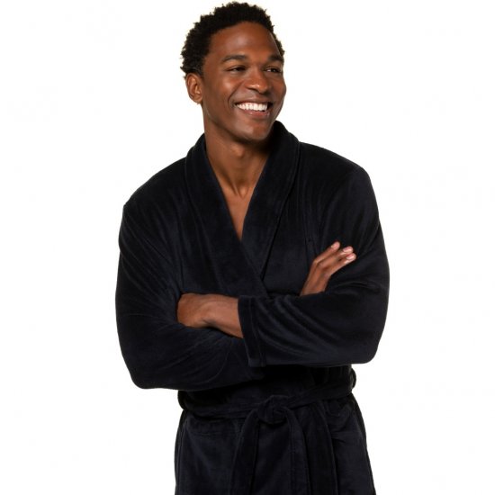 JP1880 Bathrobe with Spacious Patch Pockets Dark Navy - Undertøy & badetøy - Undertøy store størrelser 